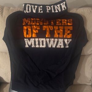 PINK Victoria's Secret Chicago bears bling hooded sweatshirt